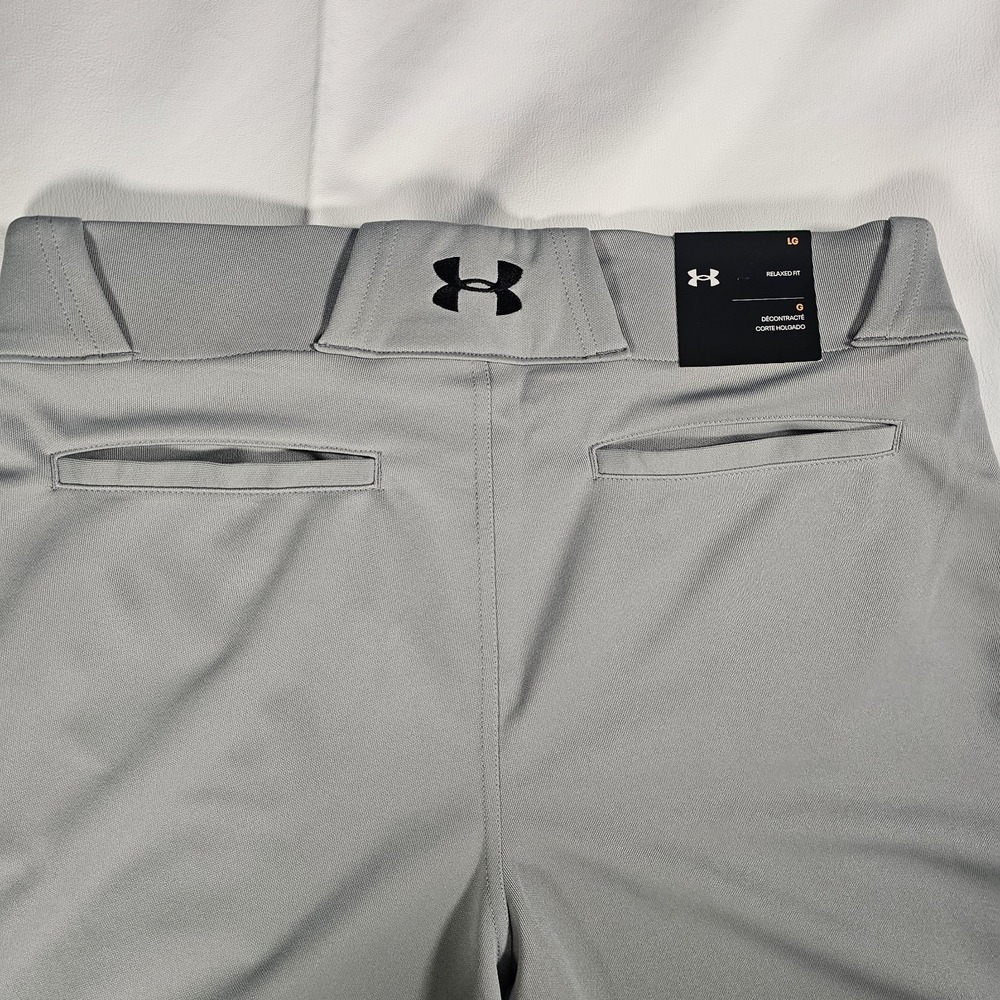 Under Armour Baseball Pants Mens LG Gray Utility‎ Relaxed Fit NWT - Picture 8 of 9
